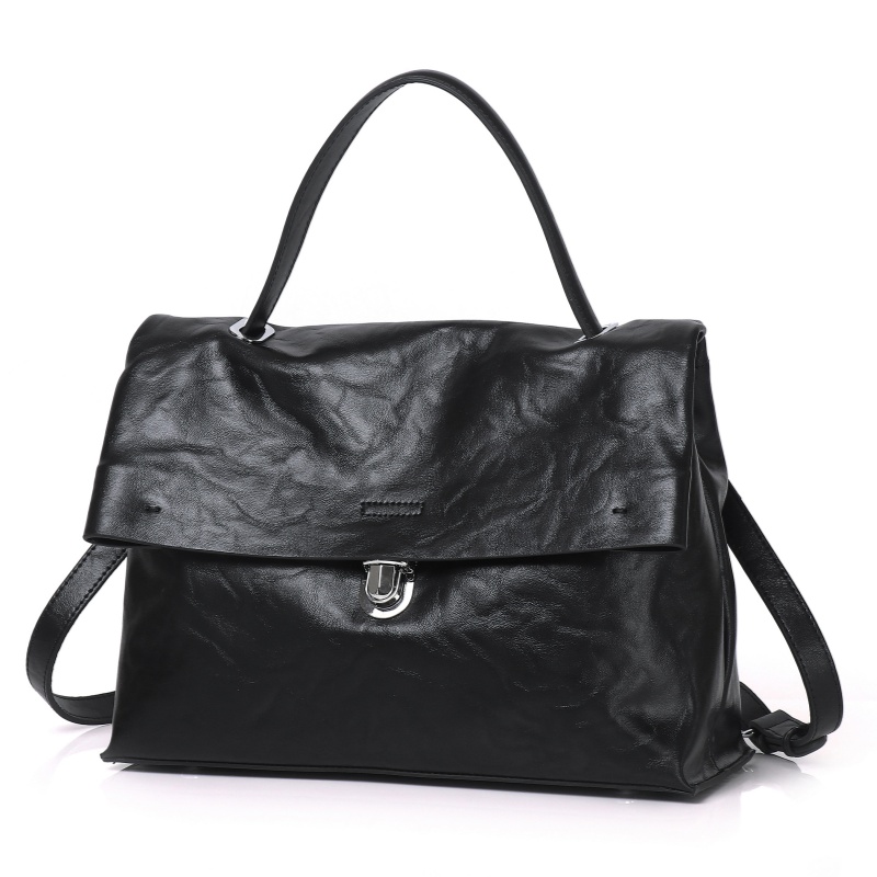 Luxury Bags Gr - Bolsa Transversal Feminina de Couro Genuíno,