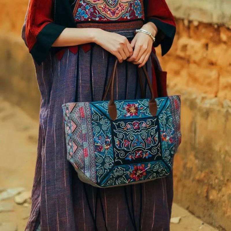 Bolsa tote bordada original du - Luxury Bags On Sales avaliação e preço